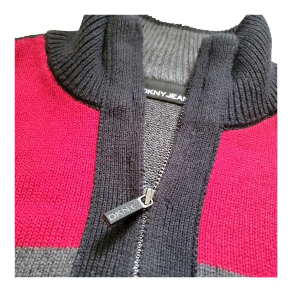 DKNY Quarterzip Men's Medium Sweater
